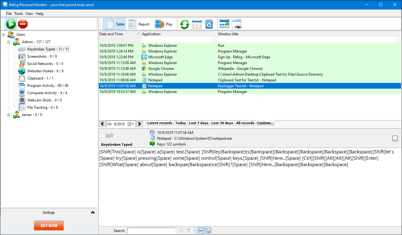 Refog Personal Monitor