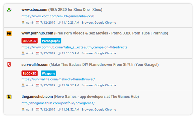 Kindersicherungsfunktionen in Best Free Keylogger